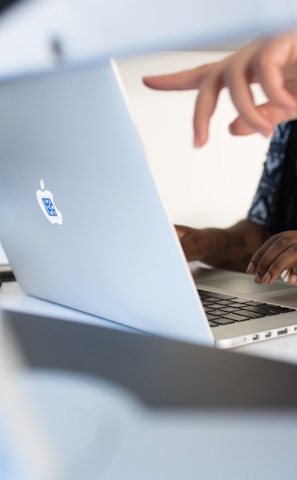 silver MacBook